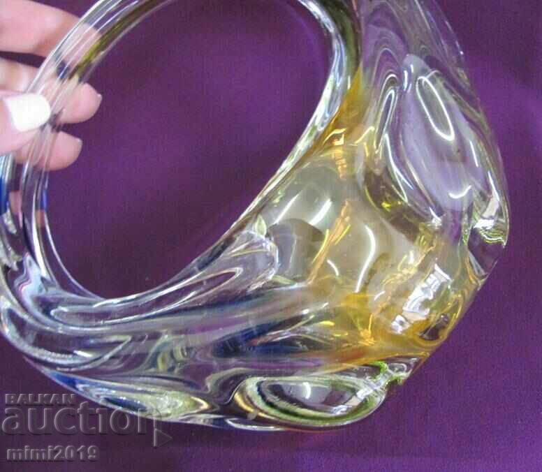 Screw Solid Crystal Glass Basket - 6 Screw Solid Crystal Glass Basket - 6