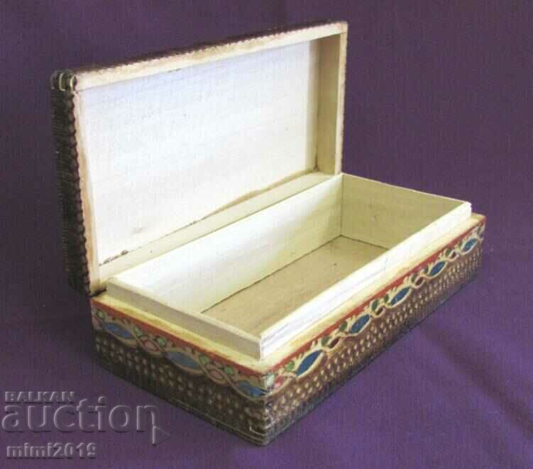 Δημοπρασία Vintage Ξύλινο Κουτί κοσμημάτων χειροποίητο Δημοπρασία Vintage Ξύλινο Κουτί κοσμημάτων χειροποίητο