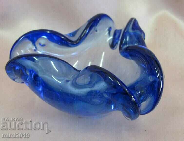 Auction  Screw Murano Crystal Glass Ashtray