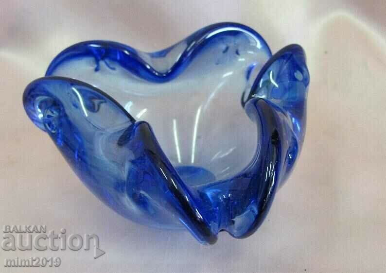 Delivery of Screw Murano Crystal Glass Ashtray