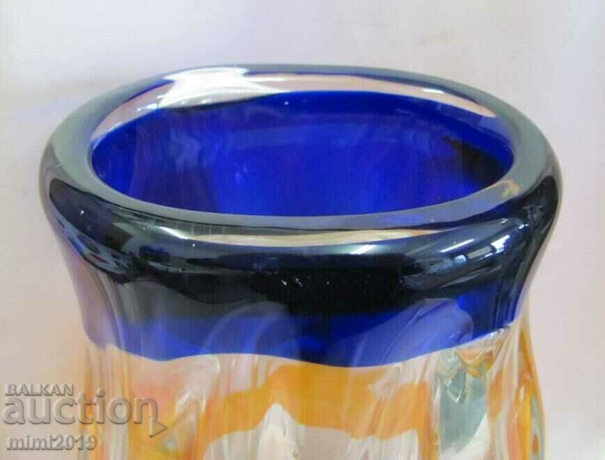 Δημοπρασία Γυάλινο βάζο από συμπαγές κρυστάλλινο Murano Δημοπρασία Γυάλινο βάζο από συμπαγές κρυστάλλινο Murano