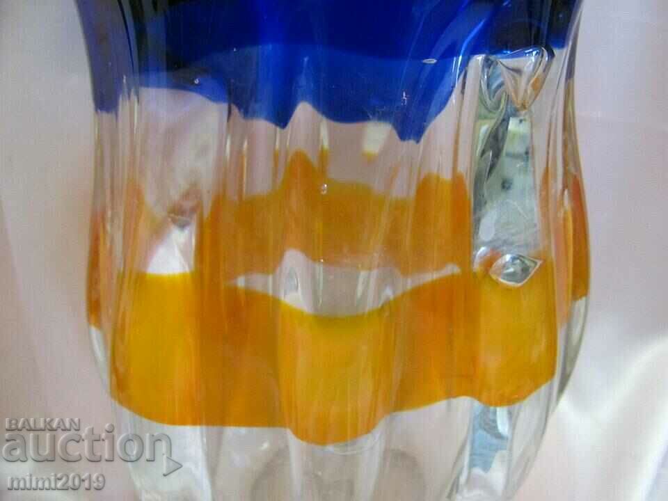 Παράδοση Γυάλινο βάζο από συμπαγές κρυστάλλινο Murano Παράδοση Γυάλινο βάζο από συμπαγές κρυστάλλινο Murano