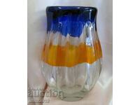 Solid Murano Crystal Glass Vase
