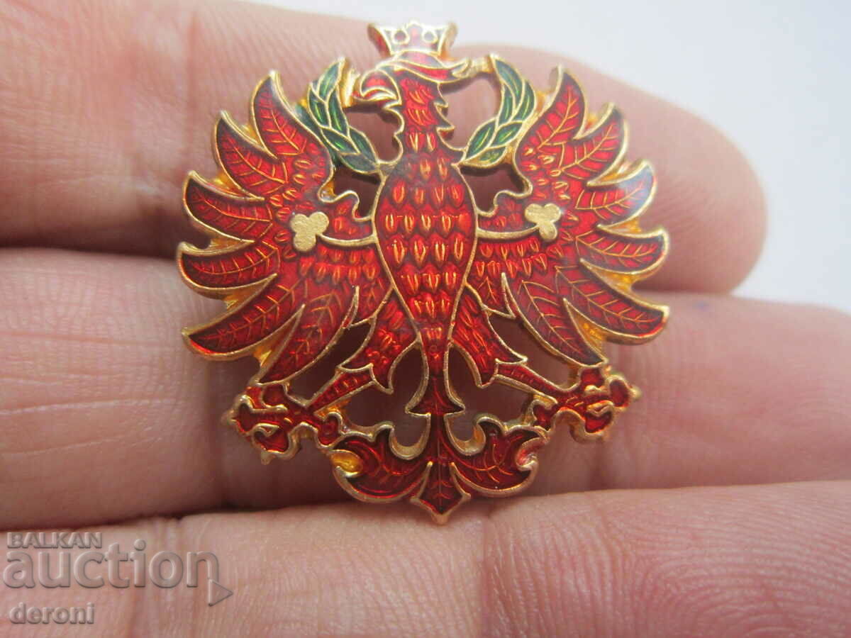 Χάλκινο σήμα αετού σμάλτο με τιμή 25.00 BGN | € 12.78