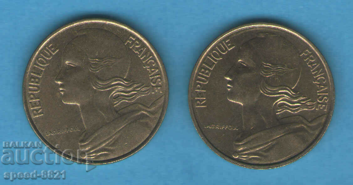 2 pcs. 10 cent coins 1996, 1998 France with price 1.00 BGN | € 0.51 2 pcs. 10 cent coins 1996, 1998 France with price 1.00 BGN | € 0.51
