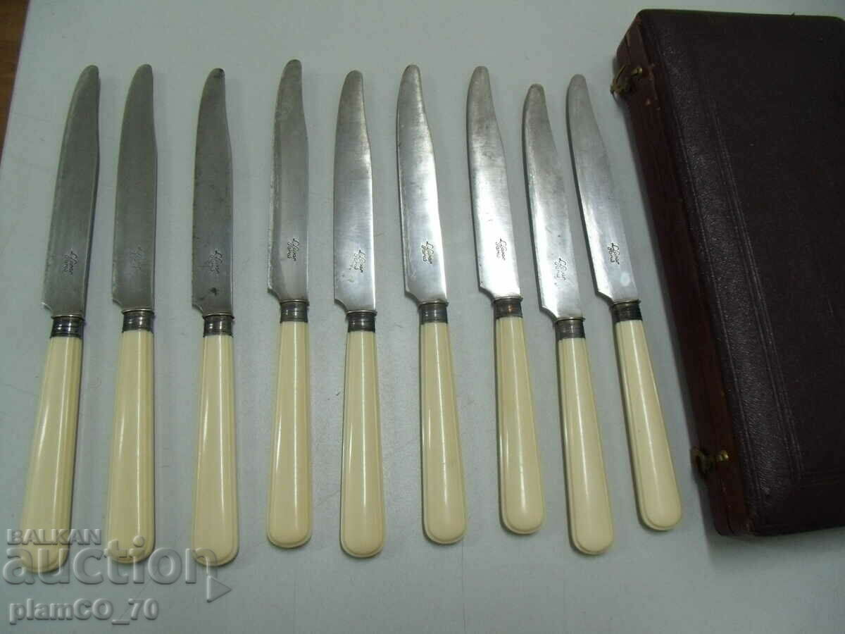 Delivery of № * 6177 old French knives - L.Lapar - Paris - 9 pieces Delivery of № * 6177 old French knives - L.Lapar - Paris - 9 pieces