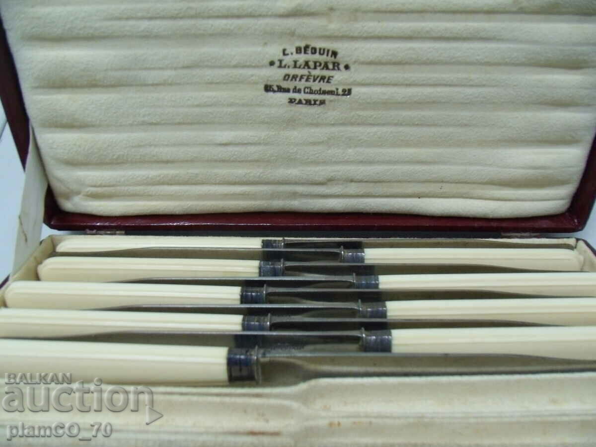 № * 6177 old French knives - L.Lapar - Paris - 9 pieces - 5 № * 6177 old French knives - L.Lapar - Paris - 9 pieces - 5