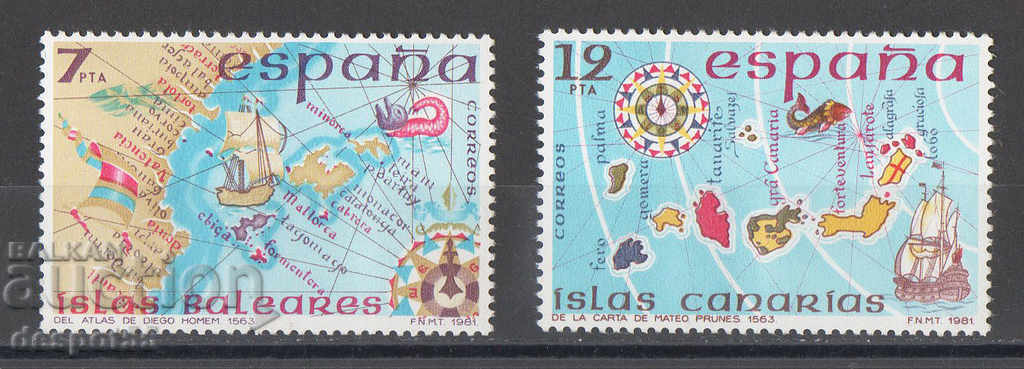 1981. Spania. insule spaniole.