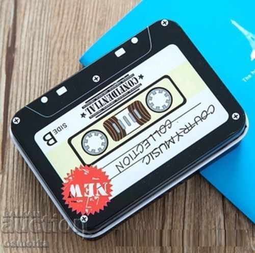 Delivery of Metal box box audio tape cassette