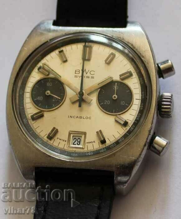 RARE MODEL-MEN'S WATCH BWC-CHRONOGRAPH RARE MODEL-MEN'S WATCH BWC-CHRONOGRAPH