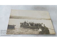 Снимка Видинъ Две компании на лодки в река Дунав 1925