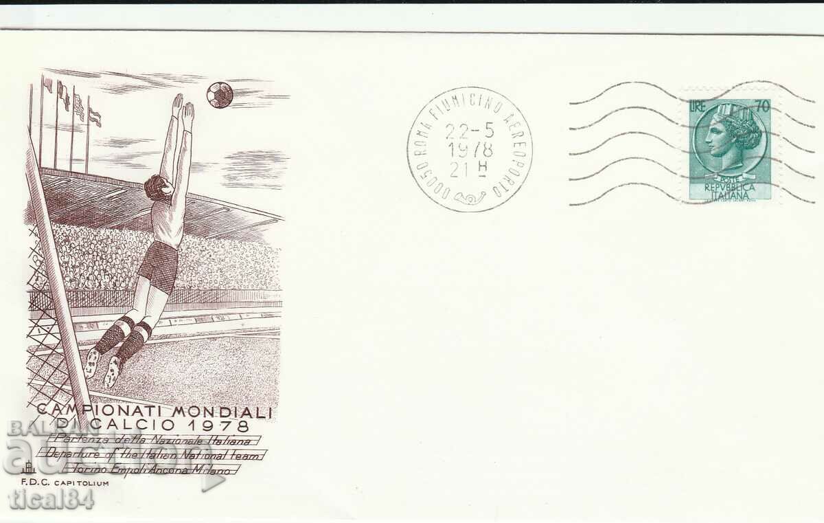 Italy 1978 - a special envelope for participation in the Holy Peninsula of Argentina