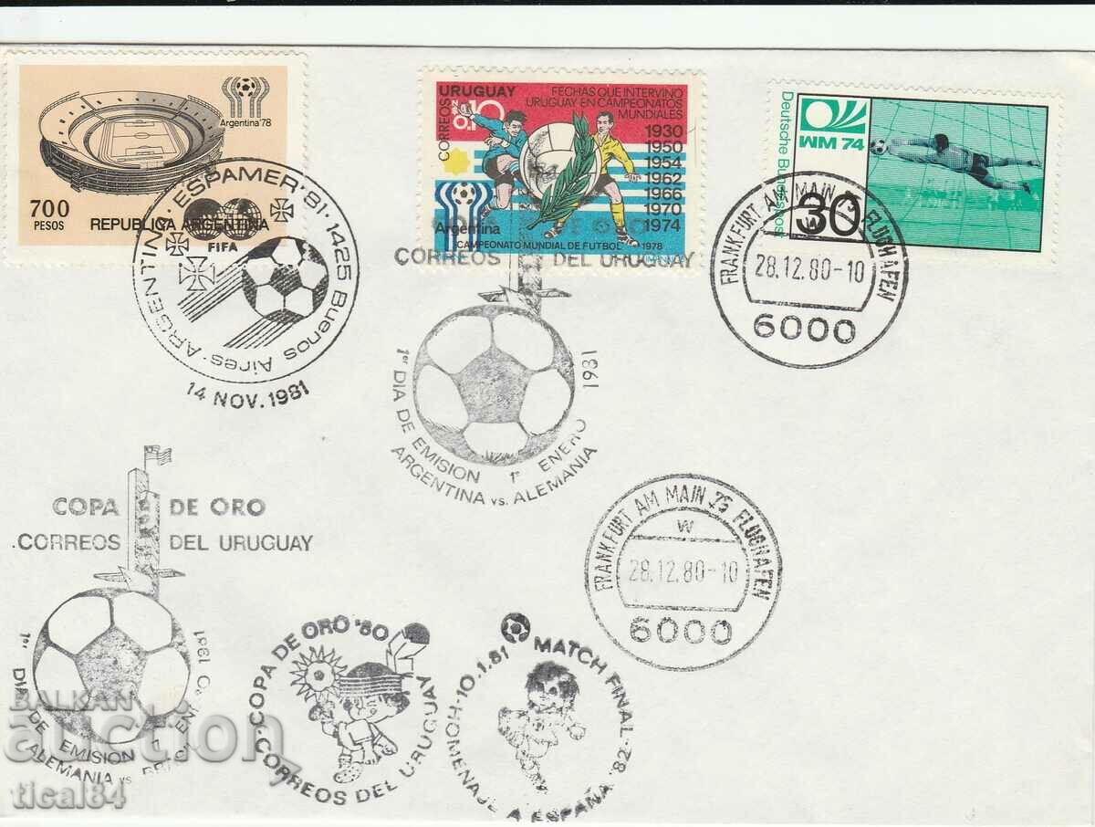 Uruguay 1981 - un plic special pentru Cupa de Aur