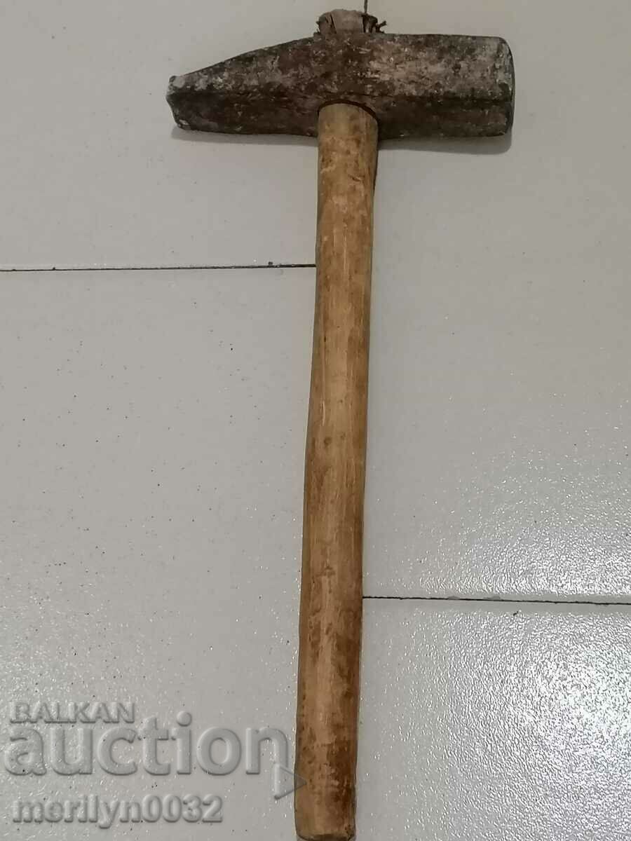 Old carpenter's hammer, tool, wrought iron hammer with price 43.00 BGN | € 21.99 Old carpenter's hammer, tool, wrought iron hammer with price 43.00 BGN | € 21.99