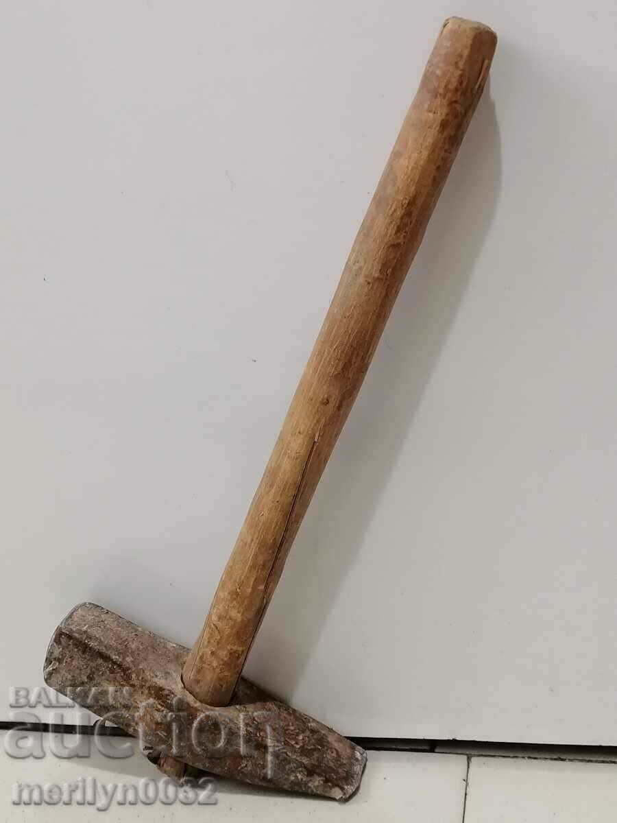 Delivery of Old carpenter's hammer, tool, wrought iron hammer Delivery of Old carpenter's hammer, tool, wrought iron hammer