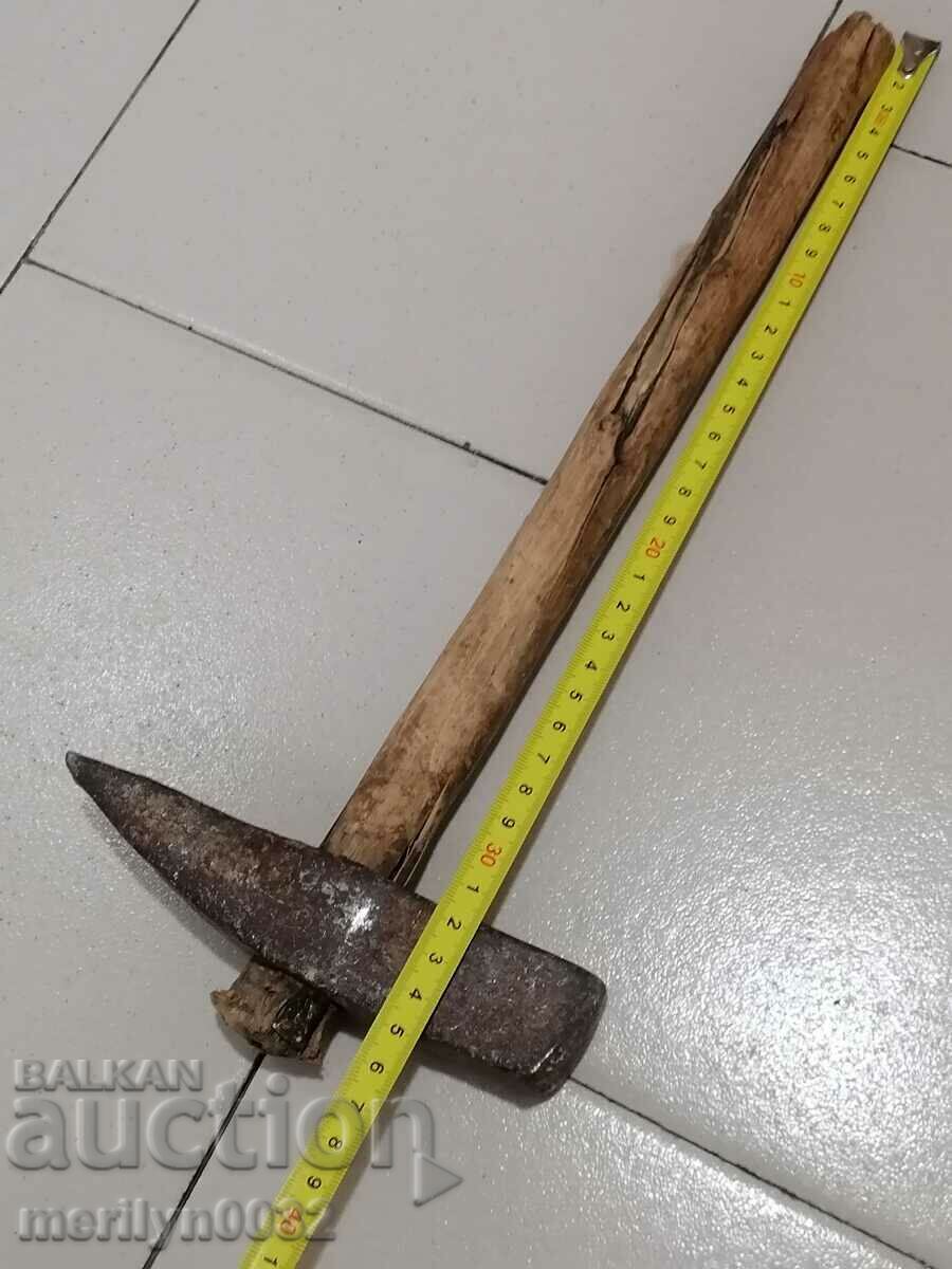 Old carpenter's hammer, tool, wrought iron hammer - 5 Old carpenter's hammer, tool, wrought iron hammer - 5