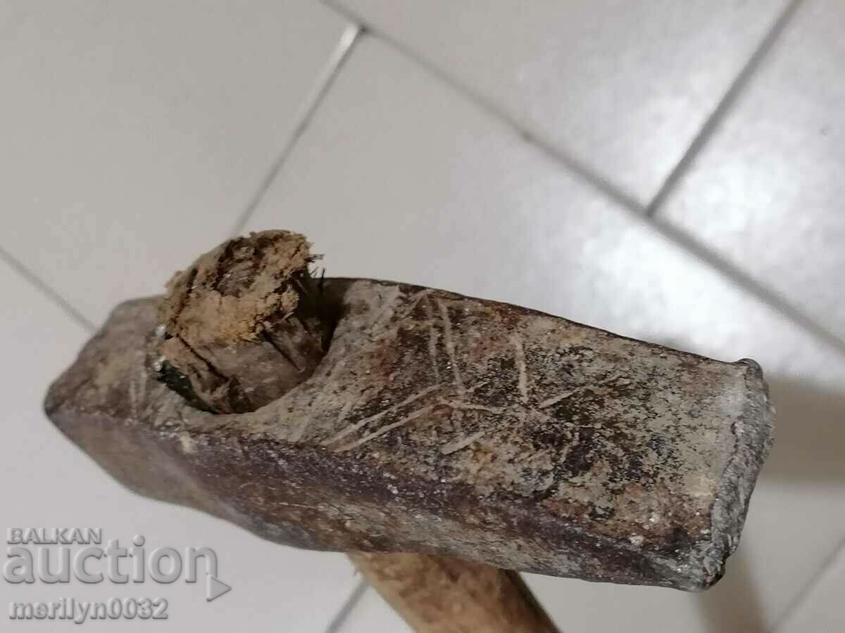 Old carpenter's hammer, tool, wrought iron hammer - 7 Old carpenter's hammer, tool, wrought iron hammer - 7