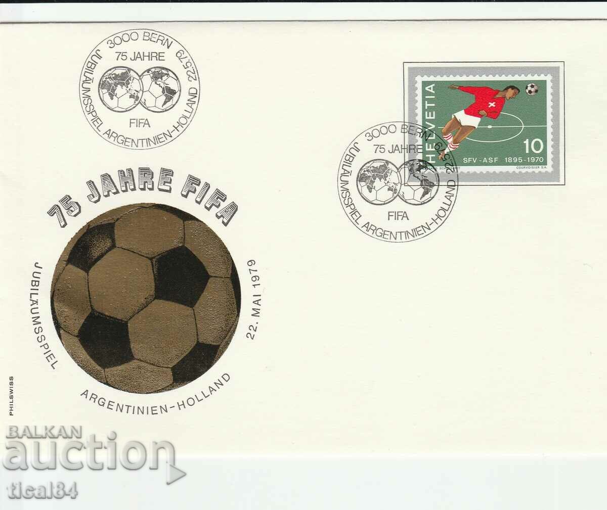 Elveția 1979 - plic special 75 FIFA