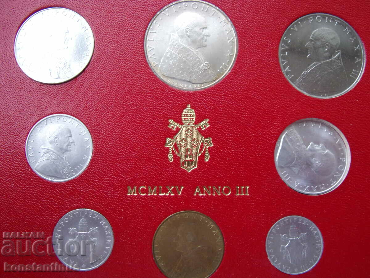 Vatican Set 8 Coins 1965 UNC Rare with price € 33.23 | 64.99 BGN