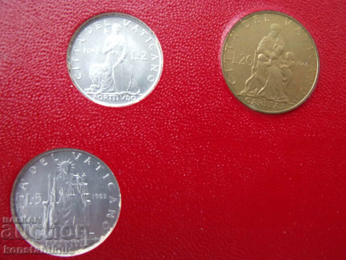 Delivery of Vatican Set 8 Coins 1965 UNC Rare