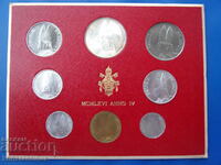 Vatican Set 8 Coins 1966 UNC Rare