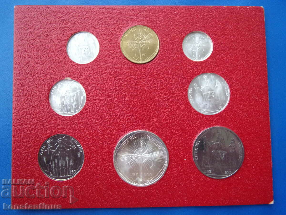 Auction  Vatican Set 8 Coins 1968 UNC Rare