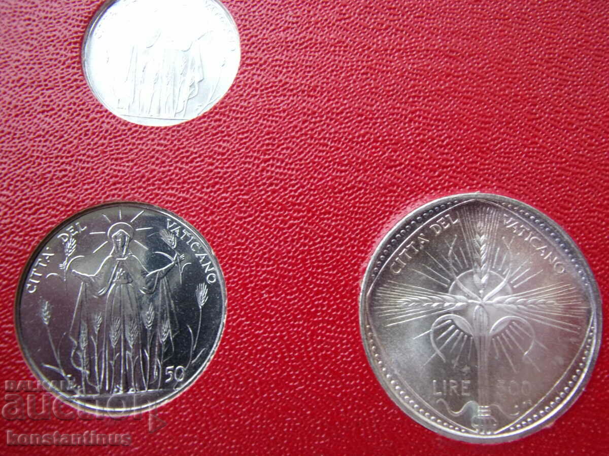 Vatican Set 8 Coins 1968 UNC Rare - 5
