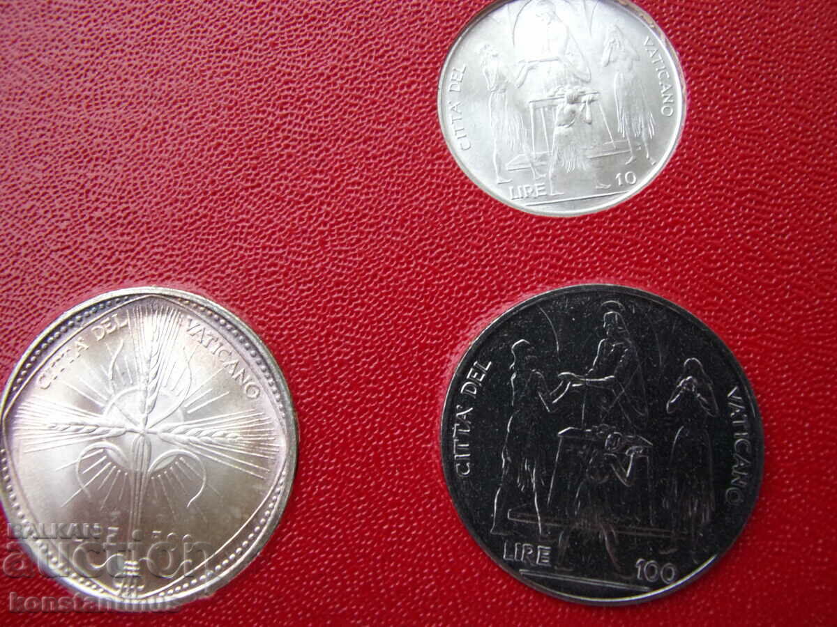 Vatican Set 8 Coins 1968 UNC Rare - 6