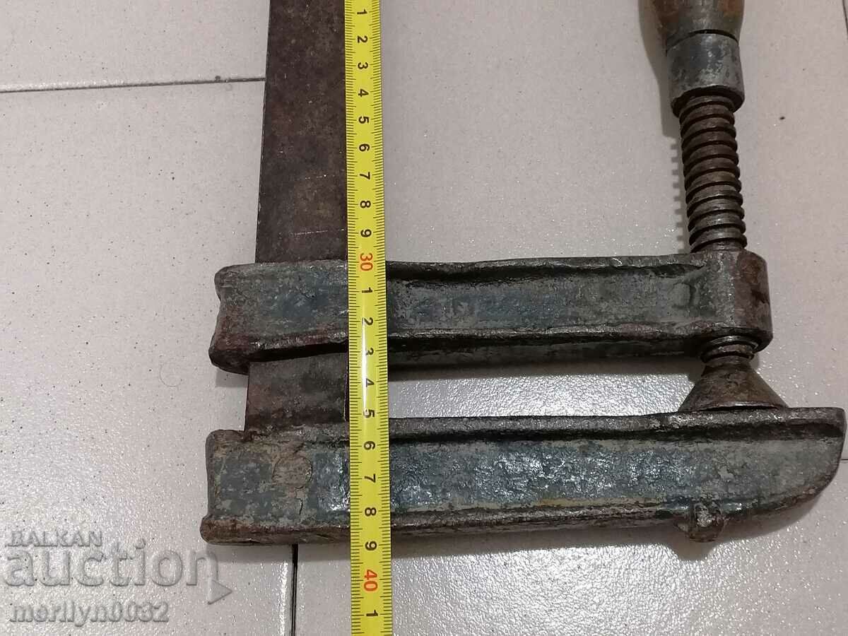 Delivery of An old carpentry, vise, wooden Delivery of An old carpentry, vise, wooden