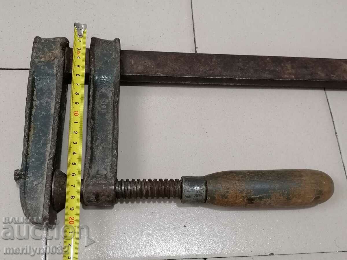 An old carpentry, vise, wooden - 5 An old carpentry, vise, wooden - 5