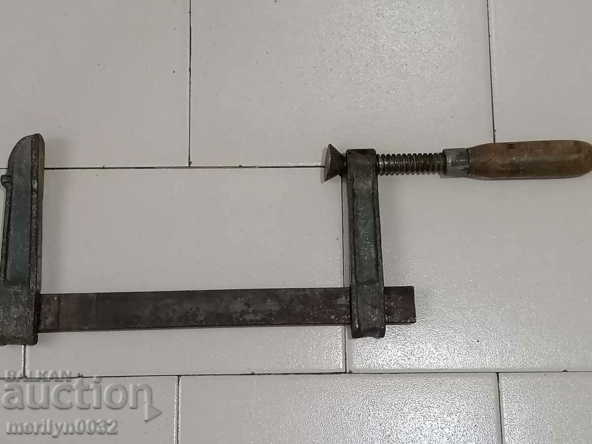 An old carpentry, vise, wooden - 6 An old carpentry, vise, wooden - 6