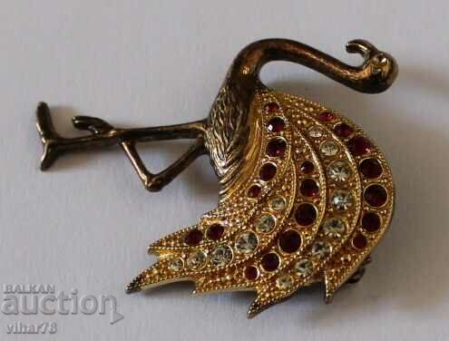 OLD BROOCH-SILVER WITH GOLD with price 65.99 BGN | € 33.74