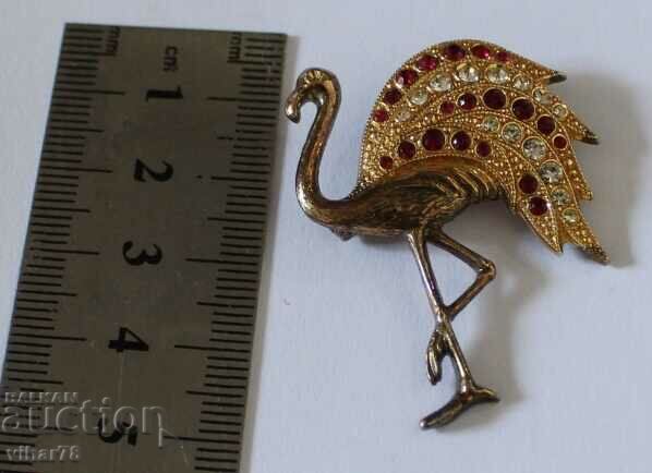 Auction  OLD BROOCH-SILVER WITH GOLD