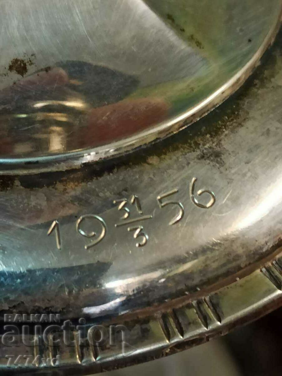 2 OLD SILVER CANDLEHOLDERS - 6 2 OLD SILVER CANDLEHOLDERS - 6