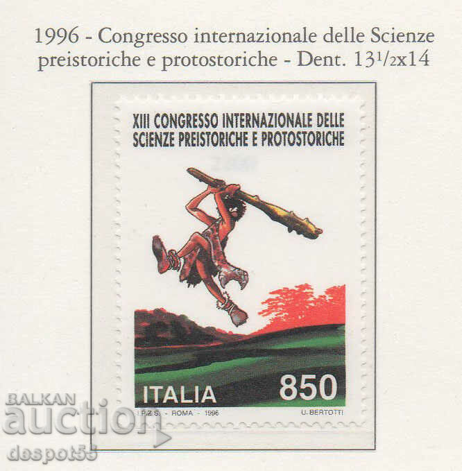 1996. Италия. Международен конгрес по праисторическа наука.