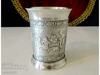 Чаша от калай за вино,Ловци,покер.