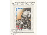 1996. Italia. 100 de ani de la nașterea lui Alessandro Pertini.