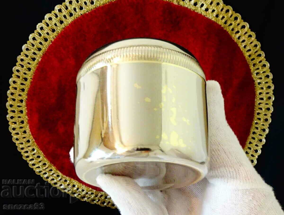 Delivery of Silver-plated sugar bowl made of bronze 9 cm Delivery of Silver-plated sugar bowl made of bronze 9 cm