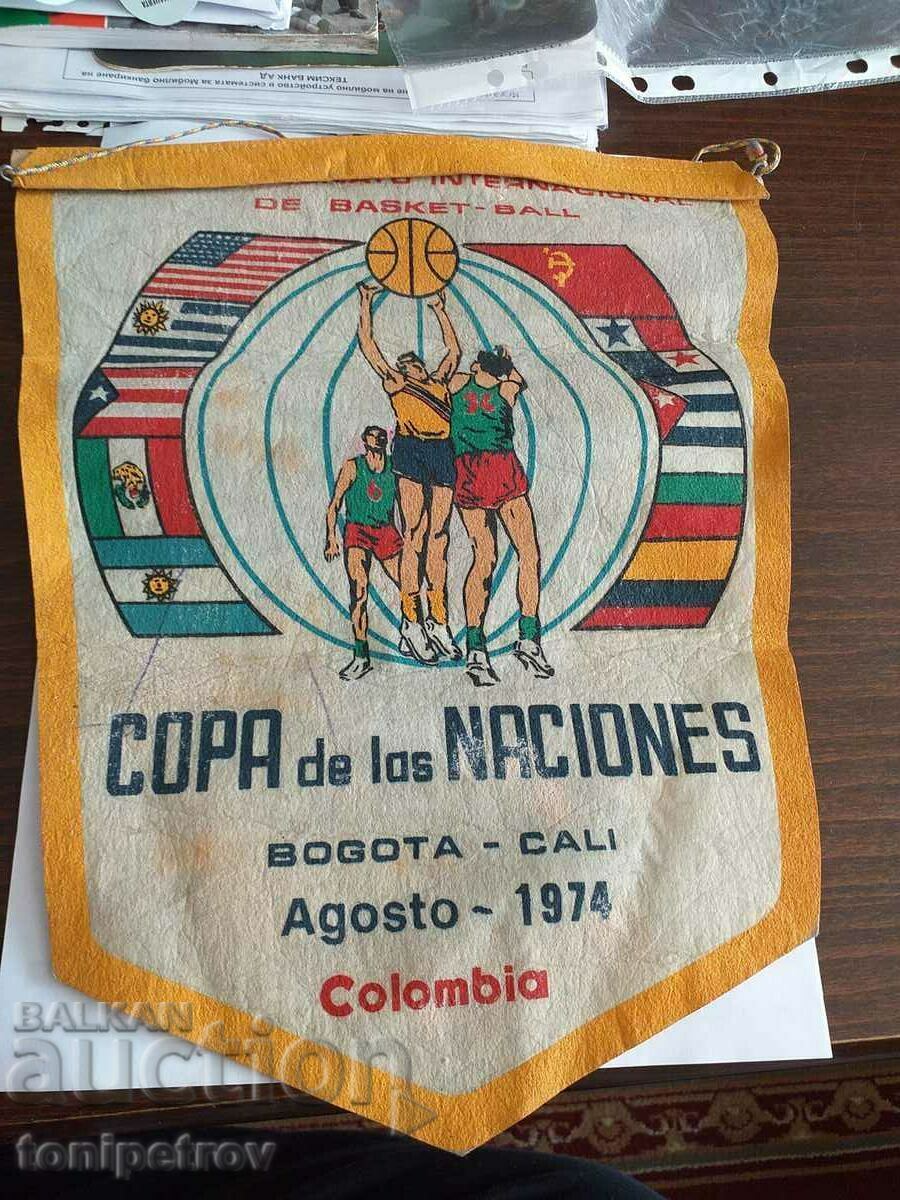 Flag of Colombia Basketball 1974