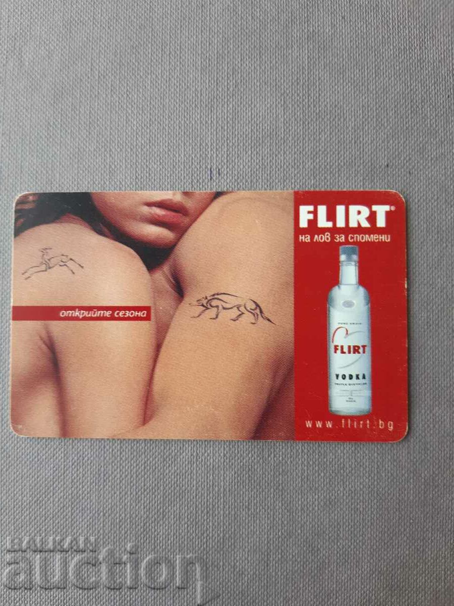 Advertising - VODKA FLIRT-PHONE CARD