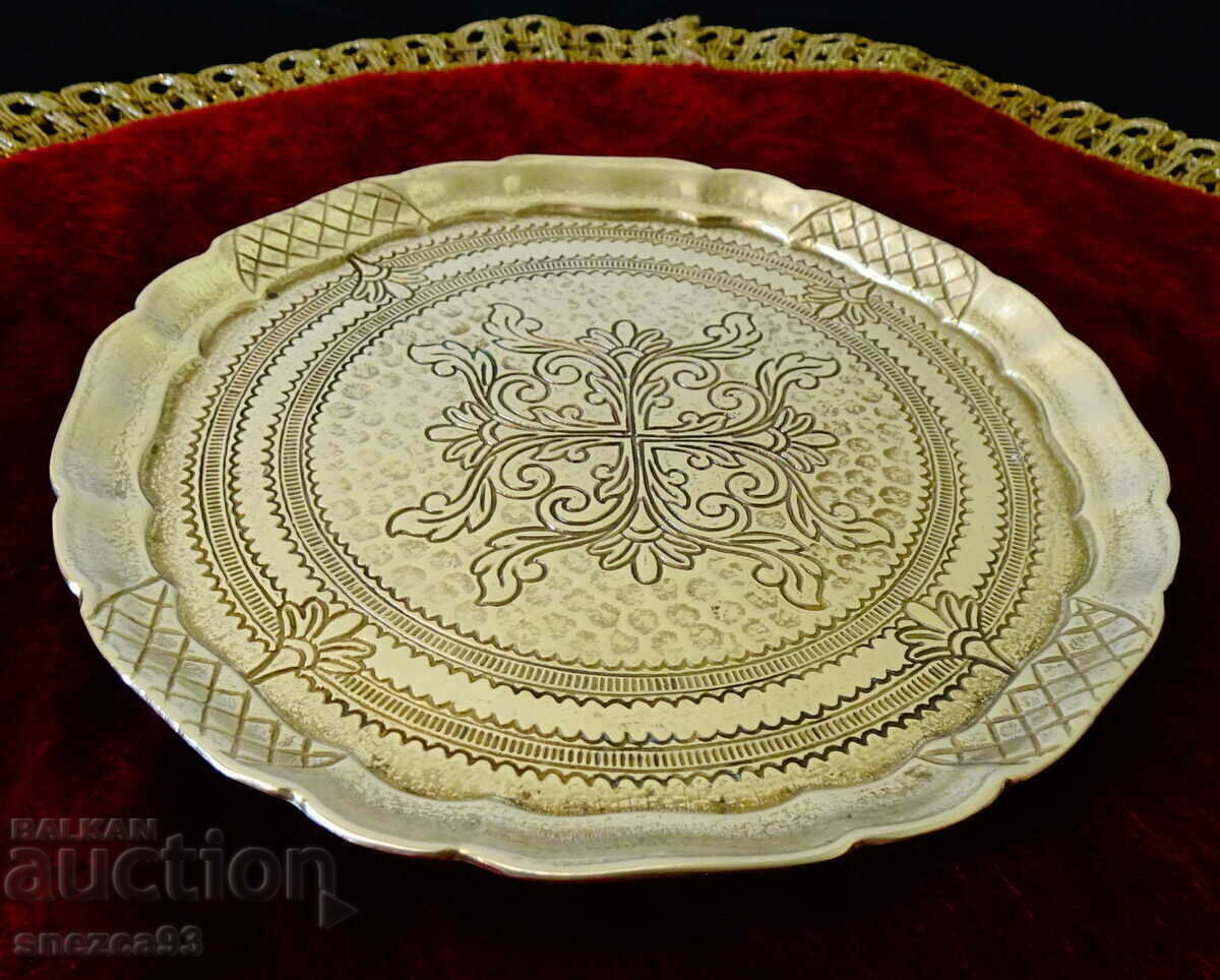 Bronze platter, tray Collini Austria, fairytale ornaments - 5 Bronze platter, tray Collini Austria, fairytale ornaments - 5