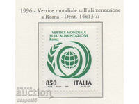 1996. Ιταλία. Παγκόσμια Διάσκεψη Κορυφής Διατροφής, Ρώμη.