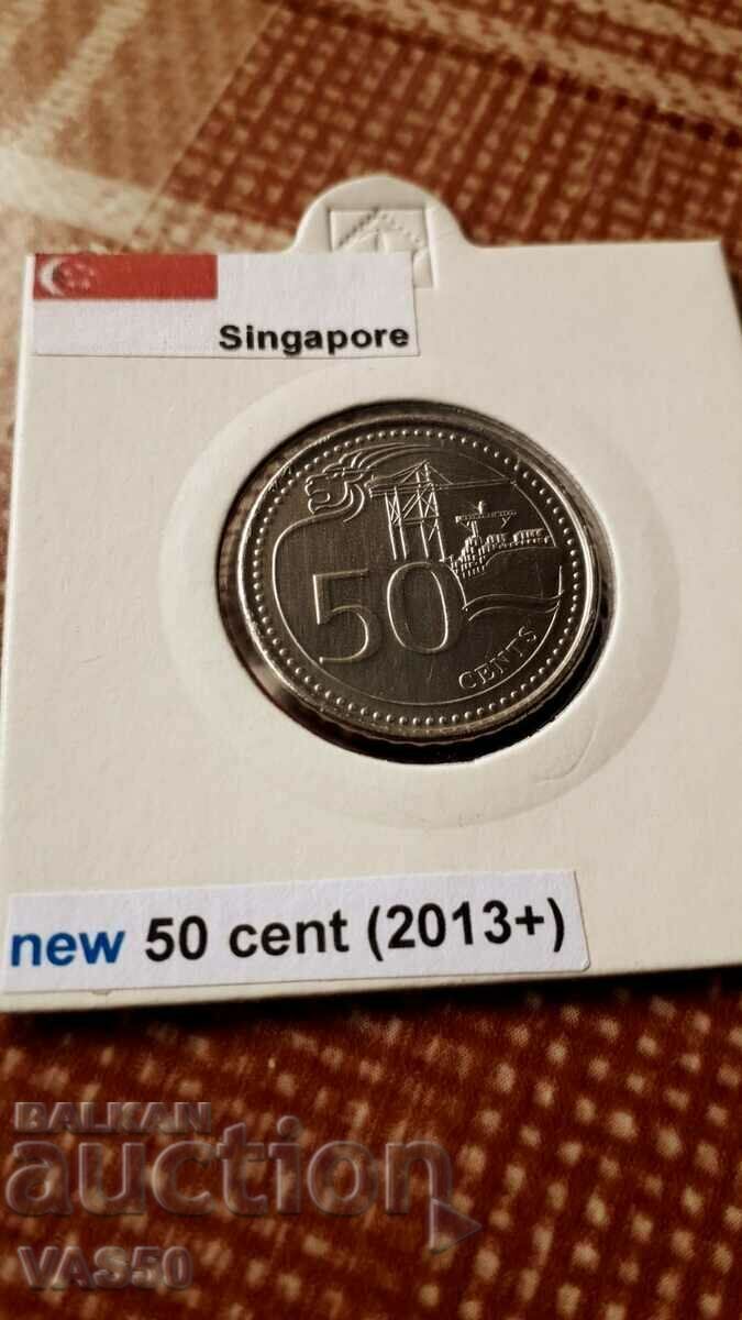 4. SINGAPORE-50 cents. 2013.