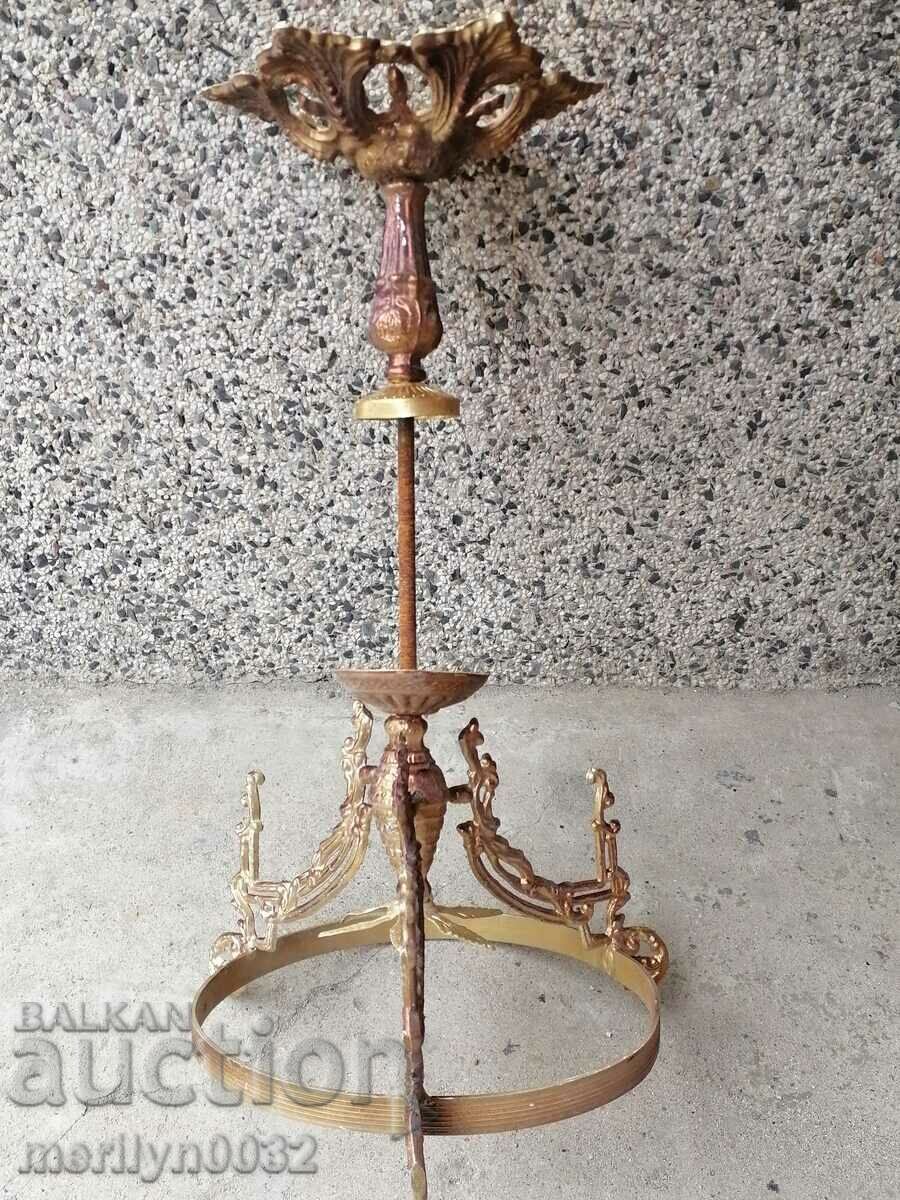 Old stand for electric lamp