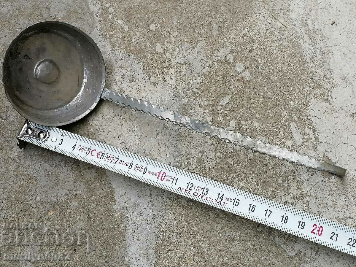 Old copper ladle minion copper vessel, copper gut - 7