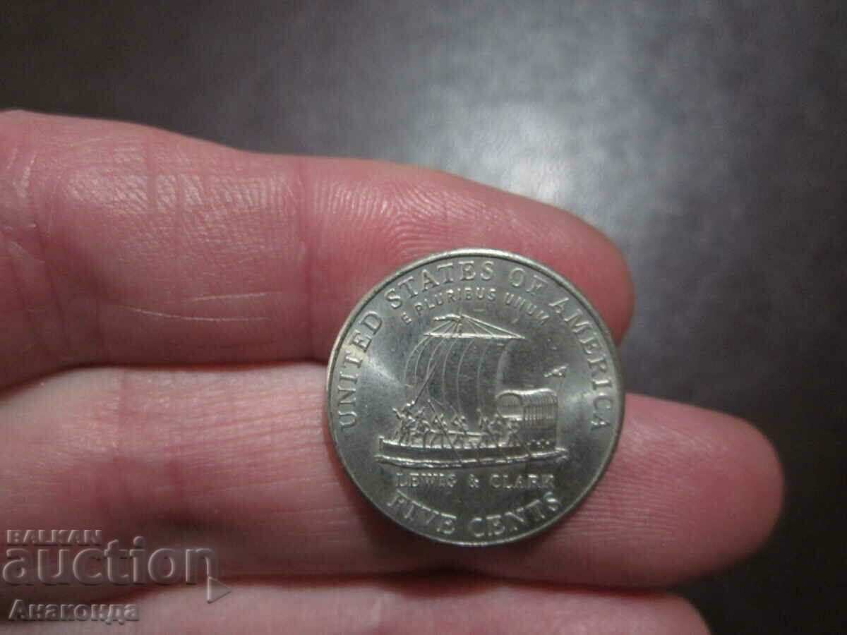 5 цента 2004 буква Р - ЮБИЛЕЙНА