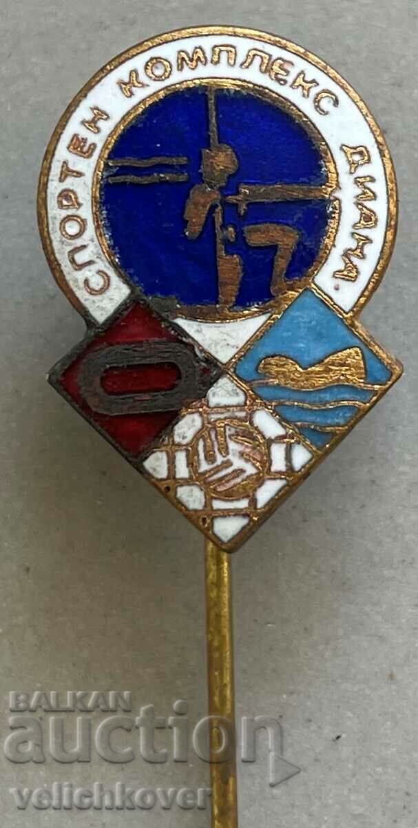 32270 Bulgaria sign Sports Complex Diana enamel 60s with price 4.00 BGN | € 2.05 32270 Bulgaria sign Sports Complex Diana enamel 60s with price 4.00 BGN | € 2.05