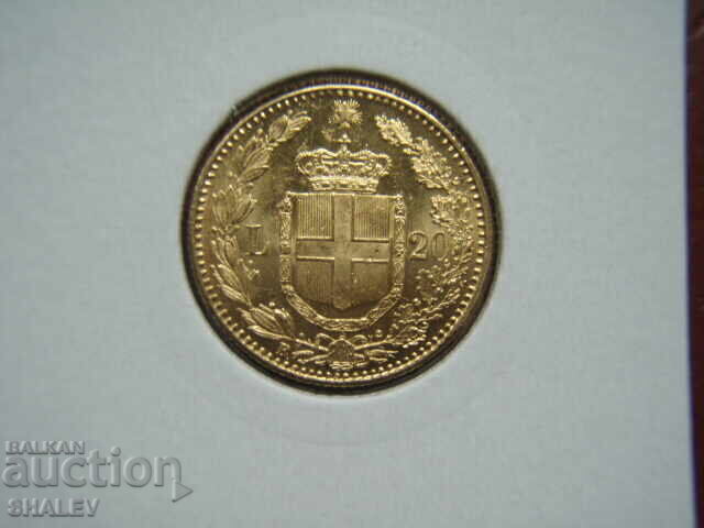 20 Lire 1886 Italy - AU/Unc (gold) with price 1579.89 BGN | € 807.78