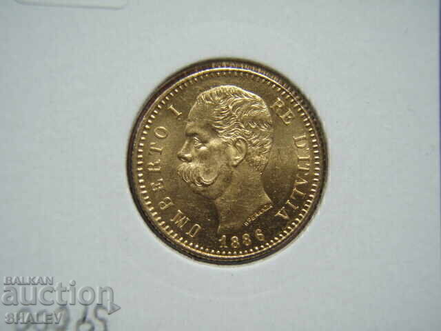 20 λιρέτες 1886 Ιταλία - AU/Unc (χρυσός) - 7