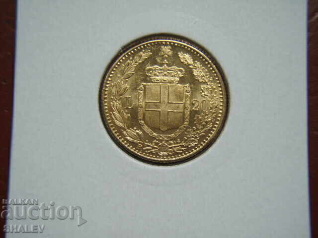 20 Lire 1886 Italy - AU/Unc (gold)